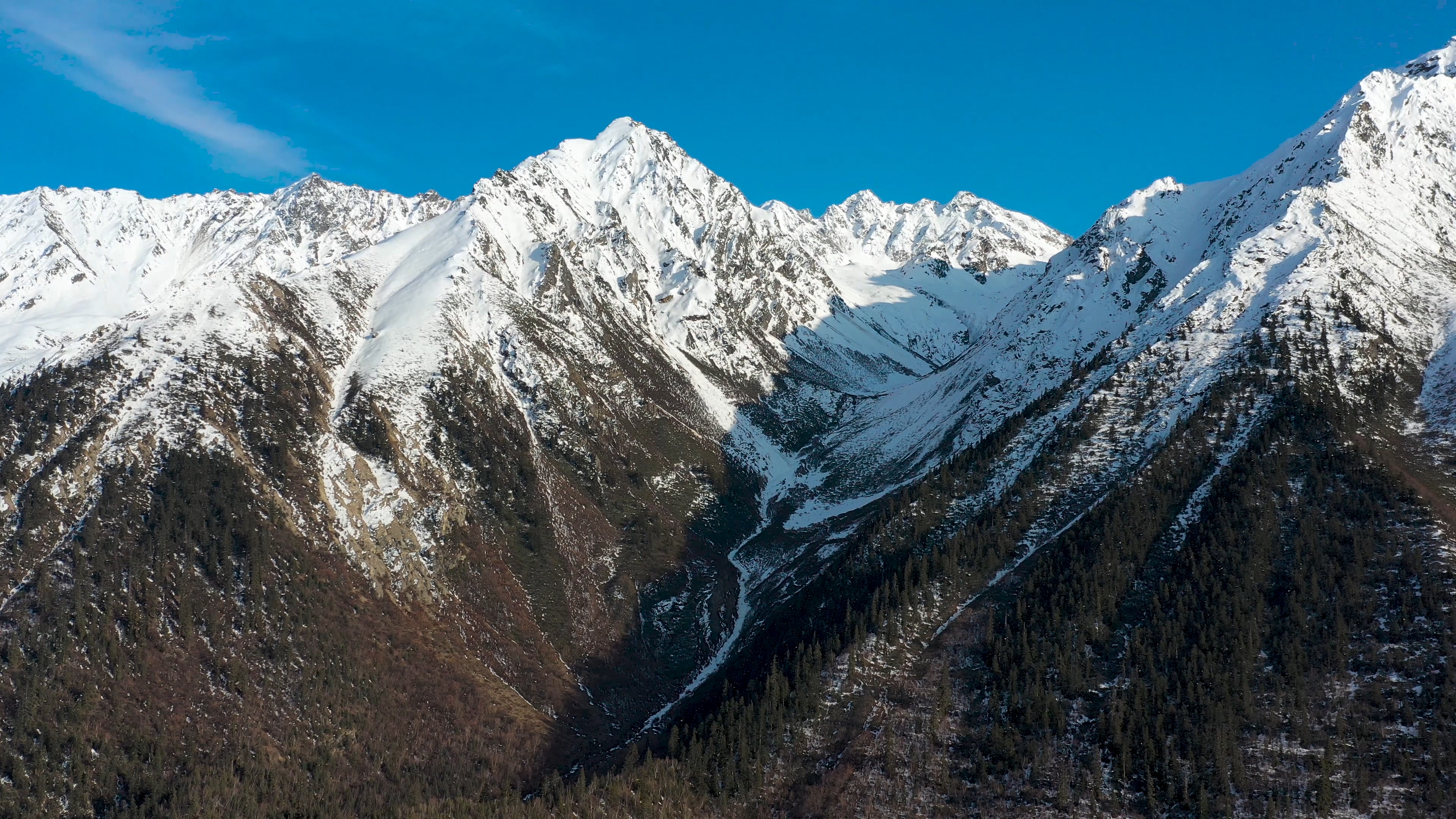 4K西藏美景然乌湖雪山风光航拍素材视频的预览图