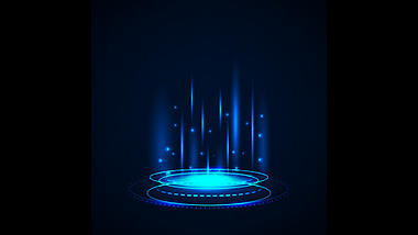 游戏回城特效光效光线粒子炫酷蓝色视频特效视频的预览图