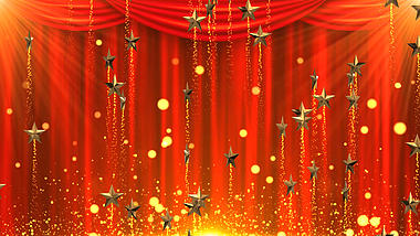 4k大气红色飘带五角星背景视频背景视频的预览图
