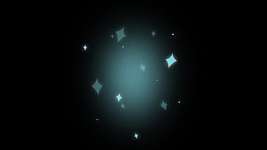 星星闪烁发光蓝色视频特效视频的预览图