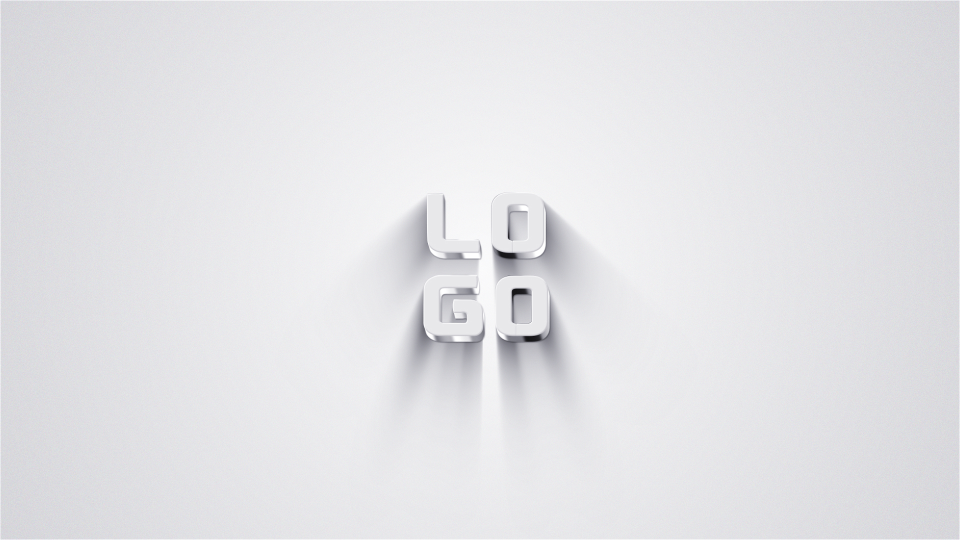 简洁流光金属企业三维LOGO片头ae模板视频的预览图
