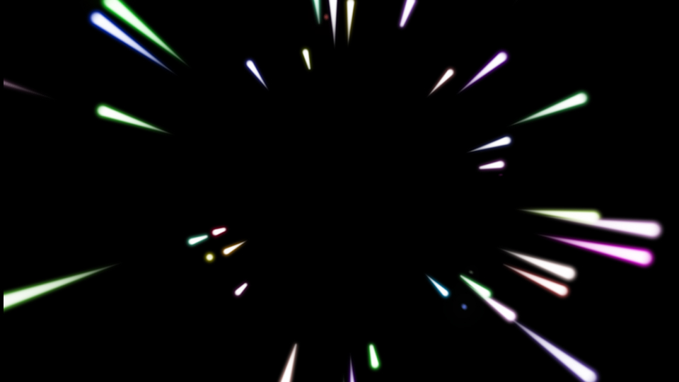 彩色放射线条穿梭光线光效特效视频的预览图