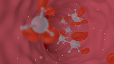 血液细胞在血管流动视频背景视频的预览图