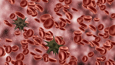 3D医学细胞和病毒在血管视频背景视频的预览图