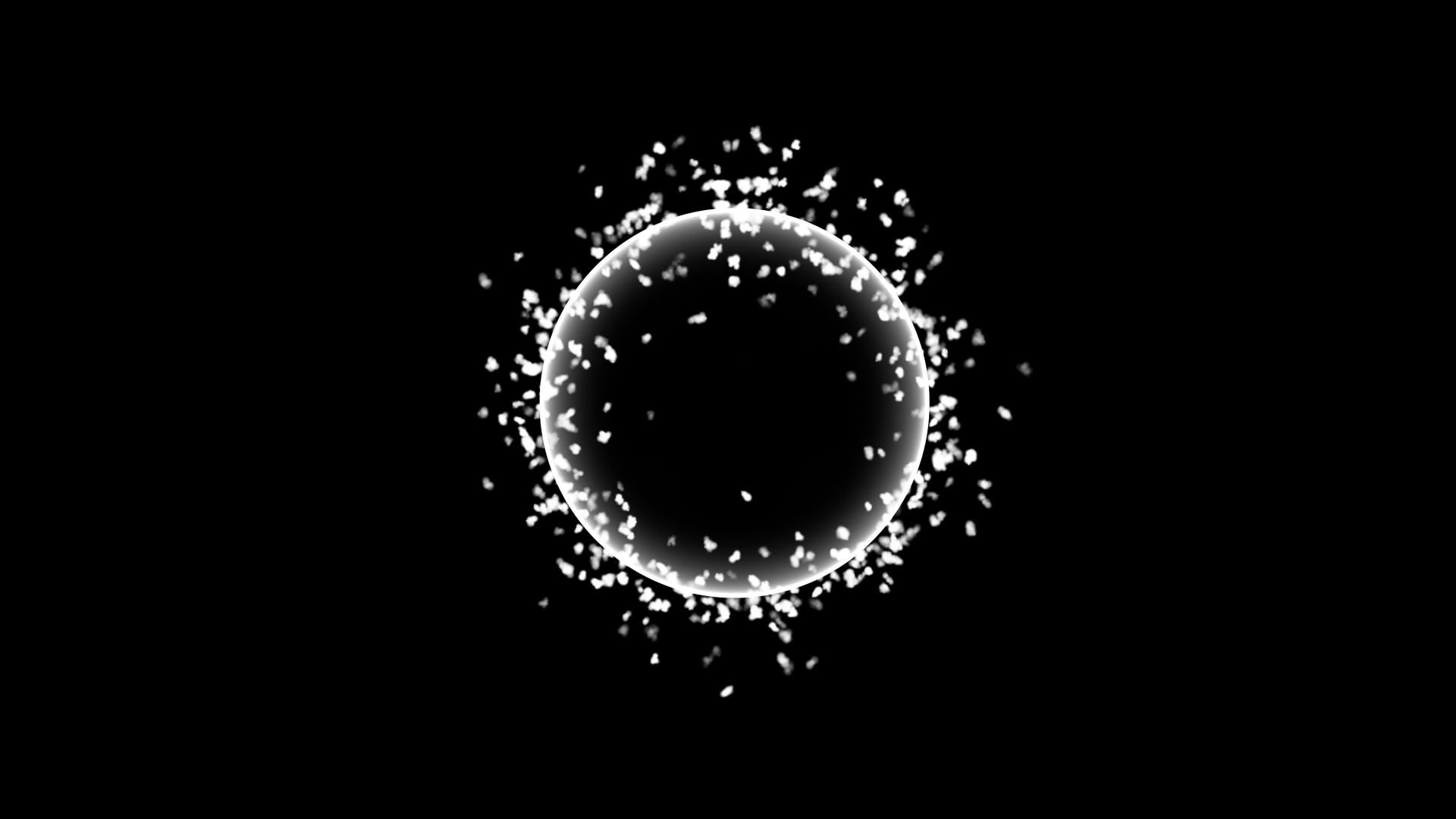 粒子光圈发光颗粒光粒圆圈白色视频特效视频的预览图
