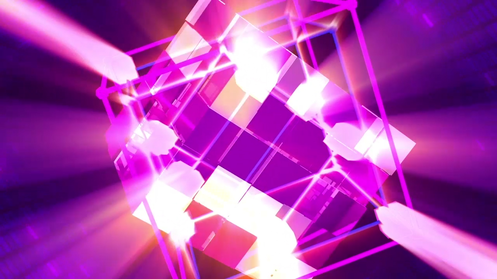 紫色炫彩方块菱形背景视频背景视频的预览图