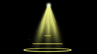 黄色舞台游戏光束光效聚光粒子视频特效视频的预览图