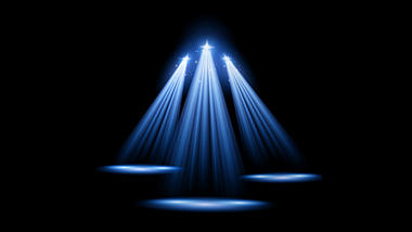 蓝色舞台灯光光束视频特效视频的预览图
