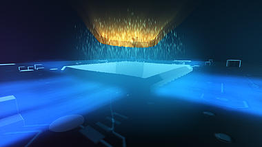 大气科技感三维粒子芯片LOGO片头ae模板视频的预览图
