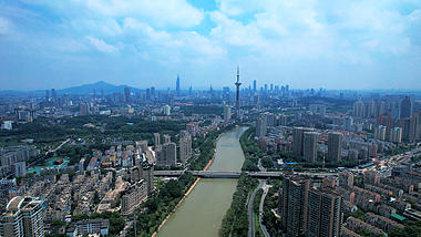 4K航拍南京天际线南京城市航拍视频的预览图