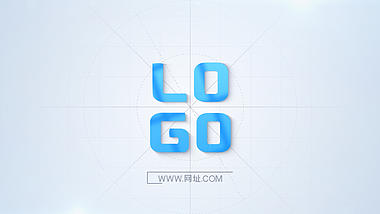 简洁线条描边企业三维LOGO片头ae模板视频的预览图