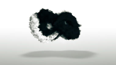 大气黑白烟雾缠绕LOGO片头ae模板视频的预览图