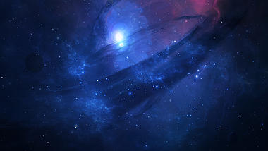 蓝色星云4K背景视频背景视频的预览图