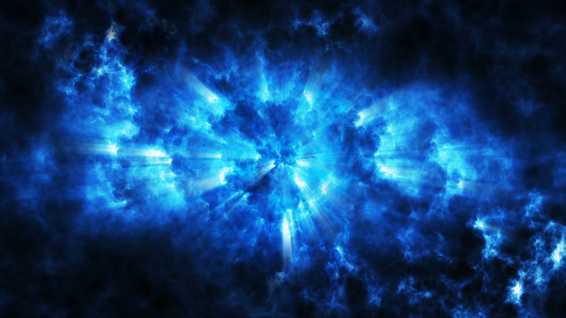 蓝色光效宇宙星云背景视频背景视频的预览图