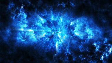 蓝色光效宇宙星云背景视频背景视频的预览图
