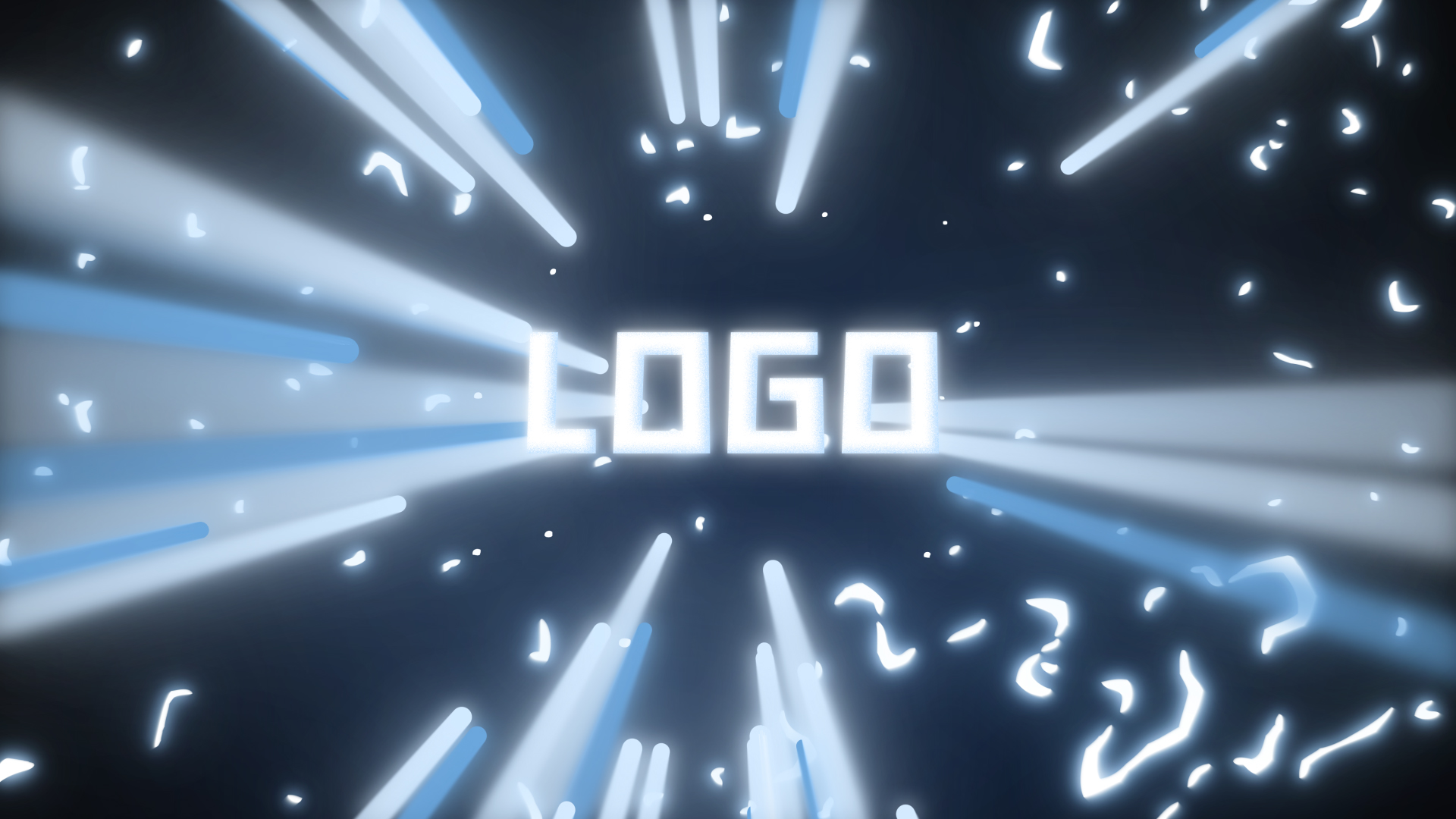 卡通能量电流冲击波光效LOGO片头ae模板视频的预览图