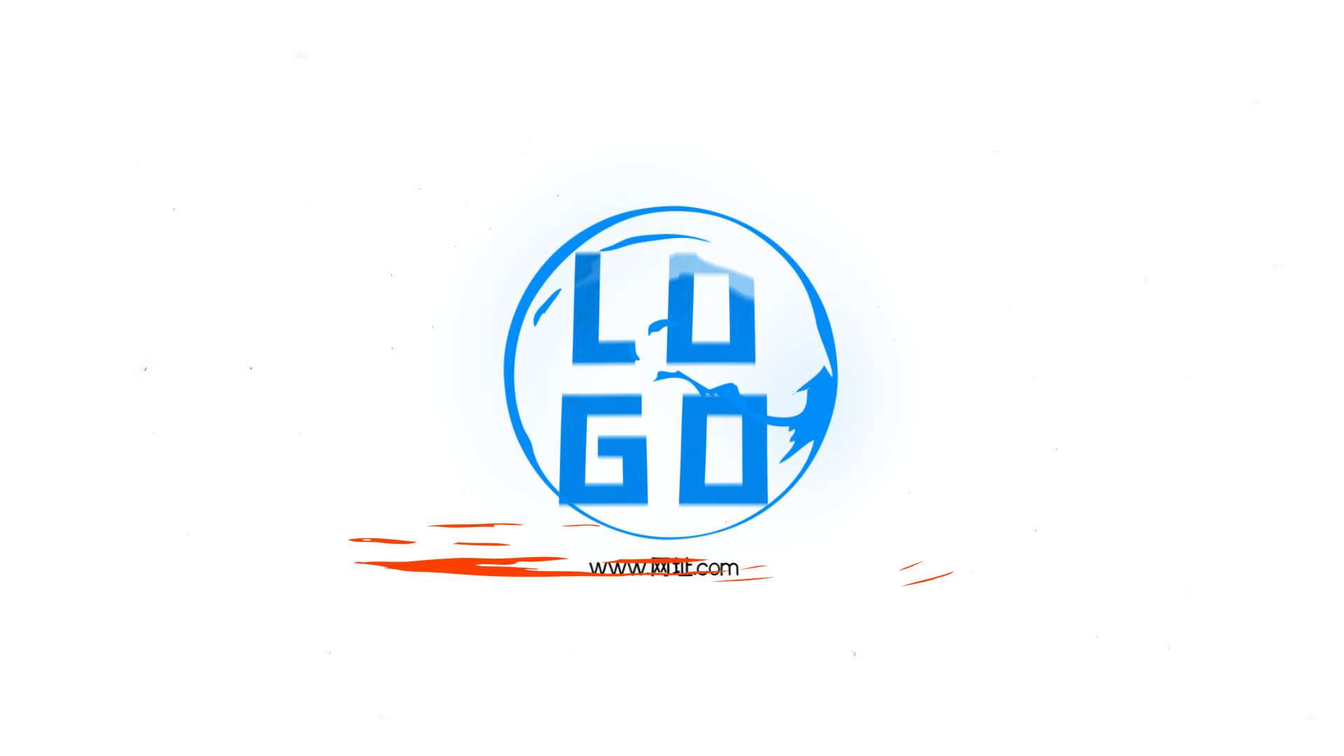 简约卡通流体MG动画企业LOGO片头ae模板视频的预览图