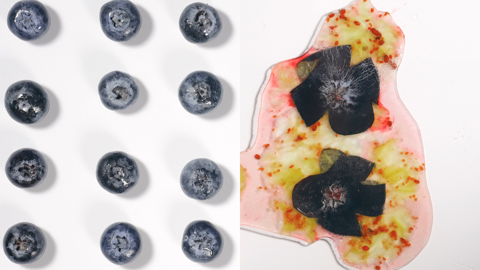 4K剪辑新鲜蓝莓水果摆拍碾压汁水广告宣传素材视频的预览图