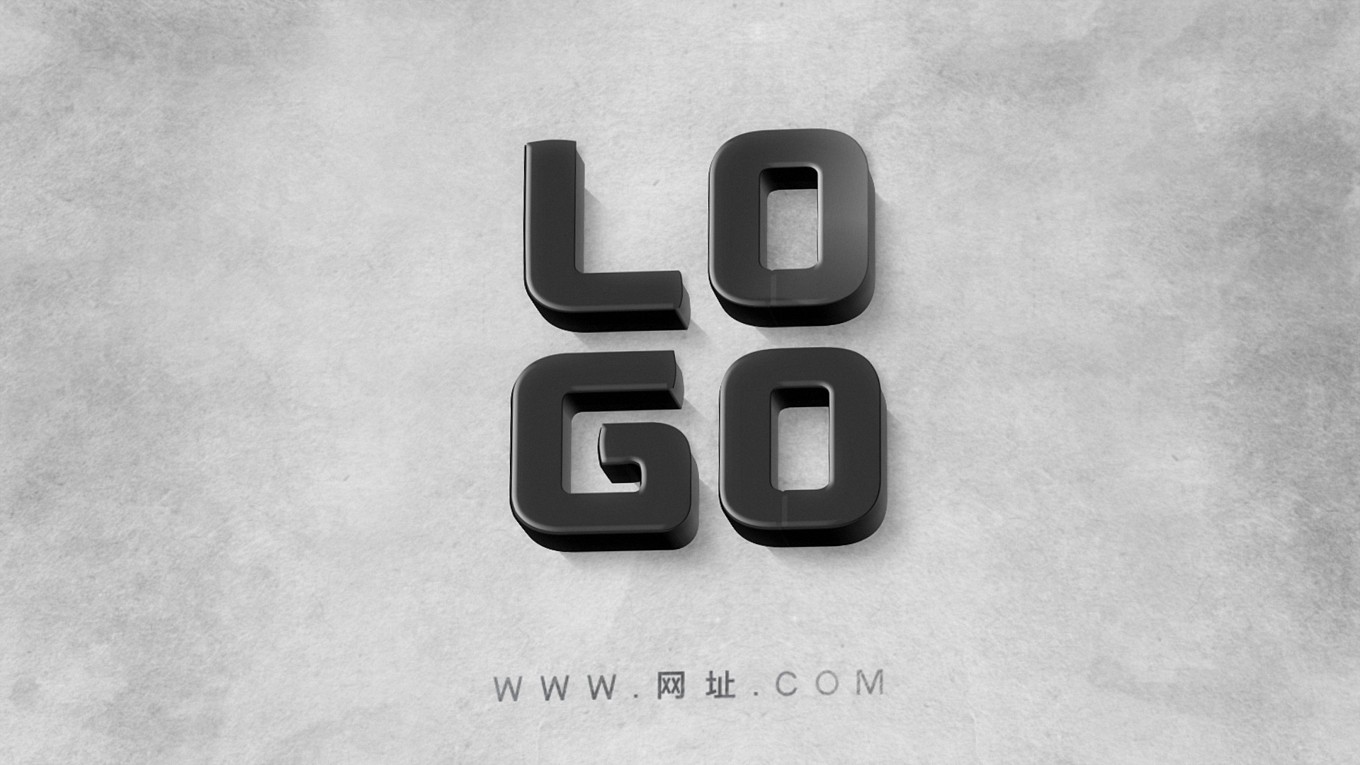 简约黑白描边企业三维LOGO片头ae模板视频的预览图
