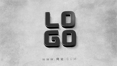 简约黑白描边企业三维LOGO片头ae模板视频的预览图