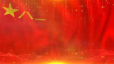 大气红色金色粒子掉落背景旗帜视频背景视频的预览图