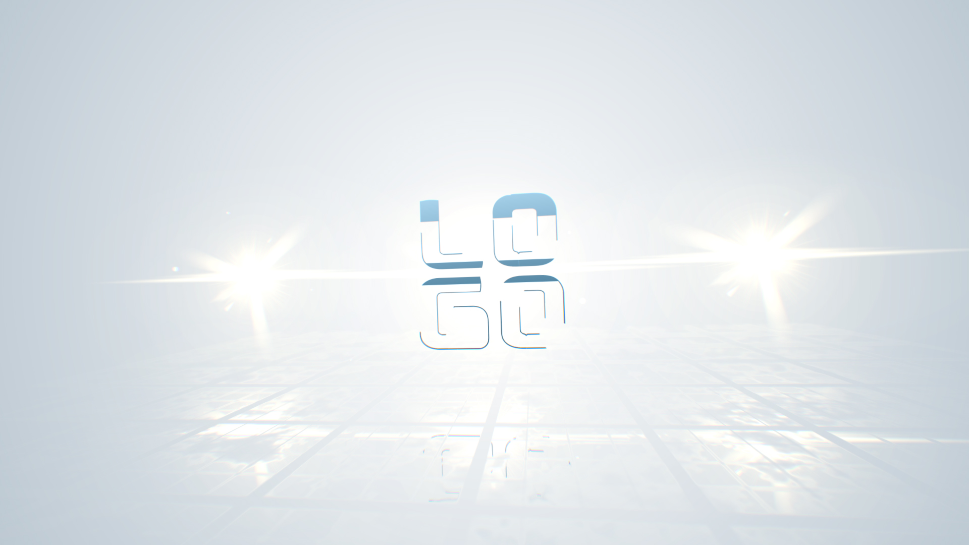 简洁三维空间光效企业LOGO片头ae模板视频的预览图