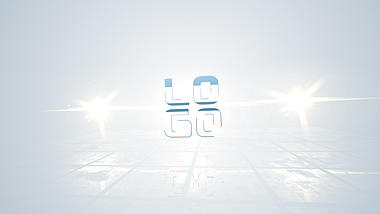 简洁三维空间光效企业LOGO片头ae模板视频的预览图