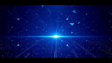 原创4K科技空间粒子背景视频视频的预览图