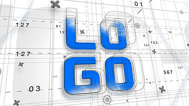 科技感线条描边企业LOGO片头ae模板视频的预览图