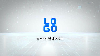 简洁白色科技感企业旋转LOGO片头ae模板视频的预览图