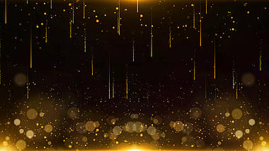 原创4K金色粒子光线年会舞台背景视频的预览图
