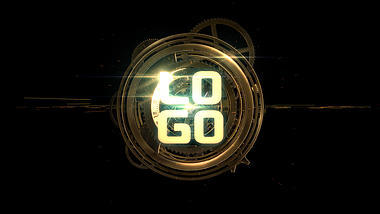 大气金色齿轮穿梭钟表LOGO片头ae模板视频的预览图