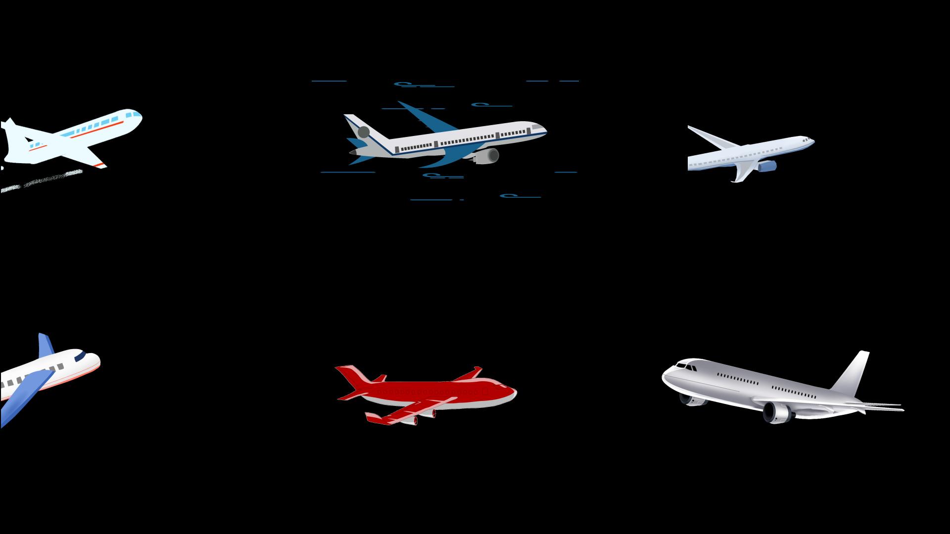 交通航空航行白色飞机飞行空中飞翔旅行视频元素视频的预览图