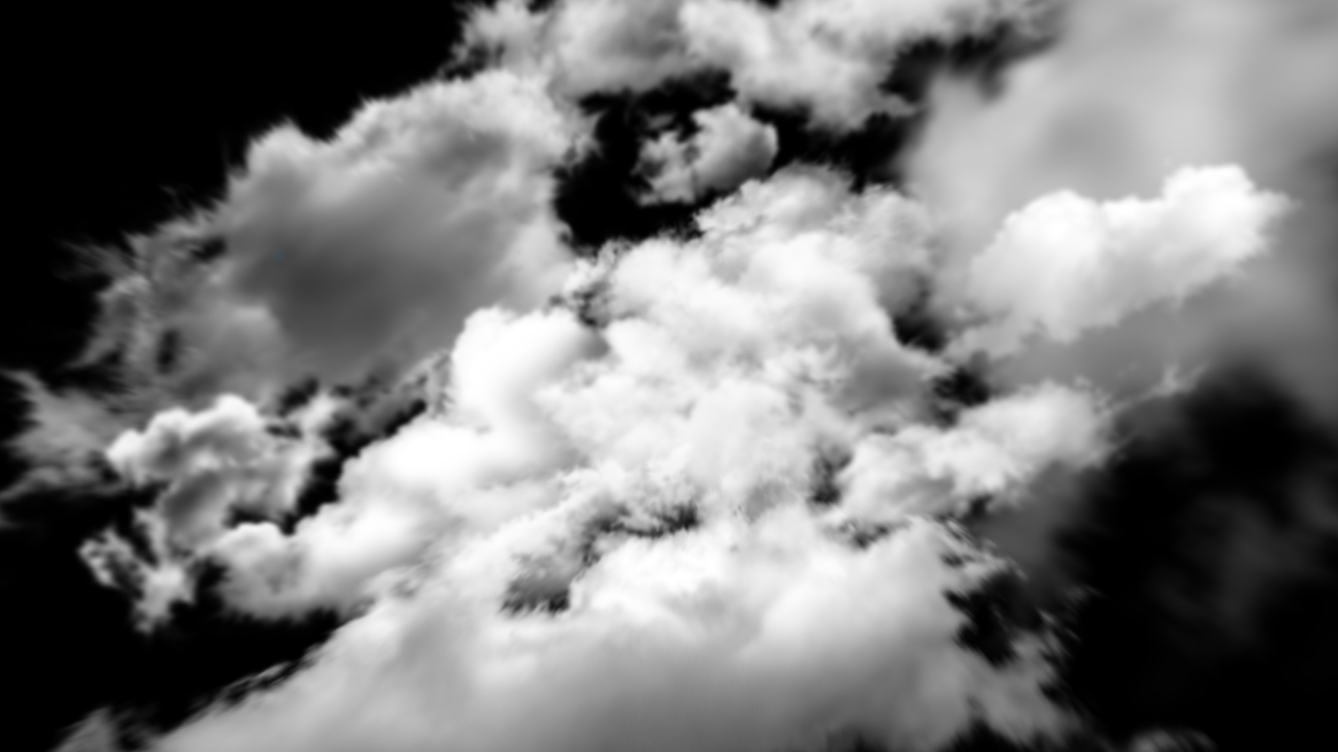 白云云朵翻滚穿梭遮罩转场MOV视频元素视频的预览图