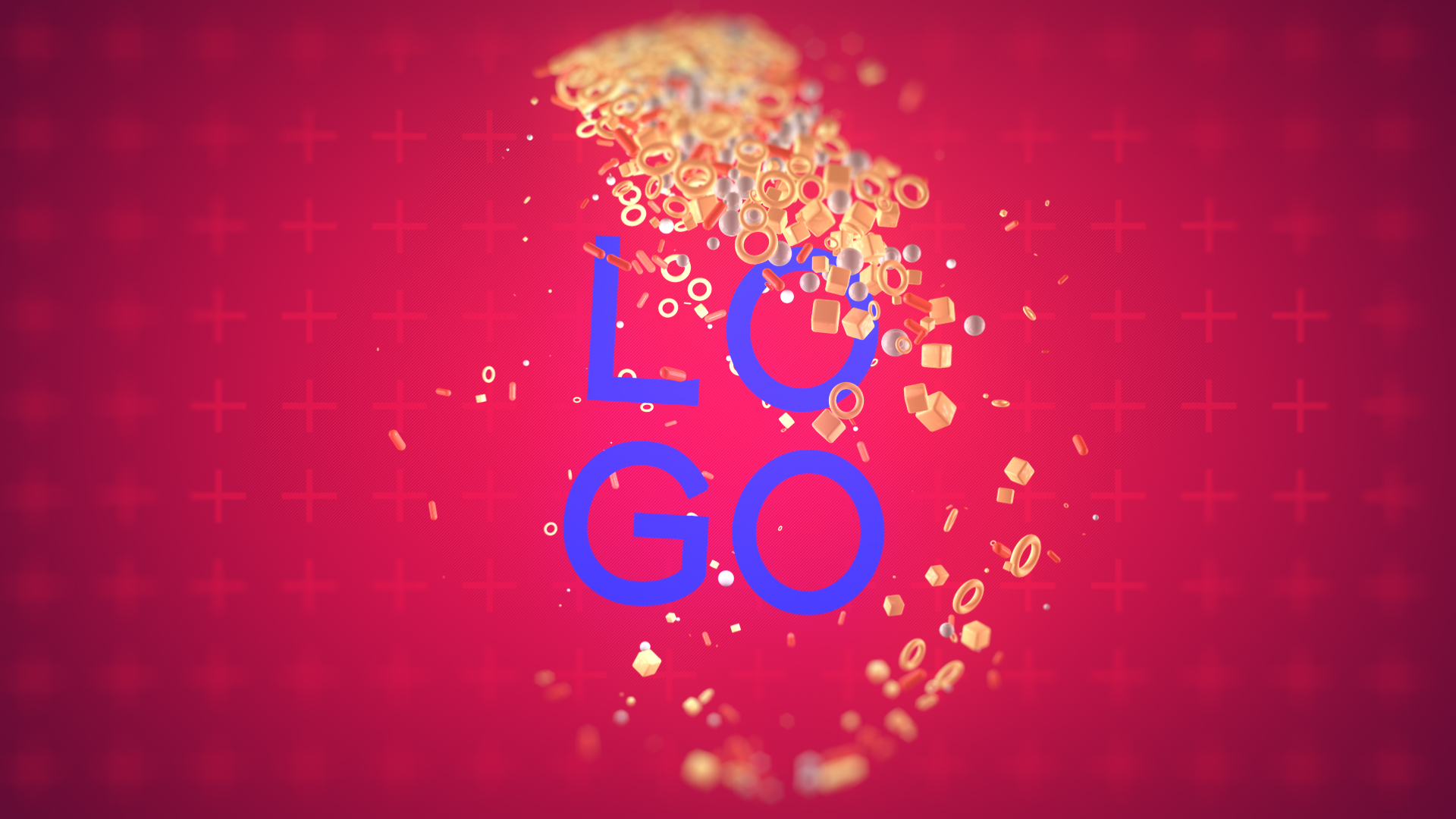 炫酷时尚圆形粒子环绕LOGO片头ae模板视频的预览图