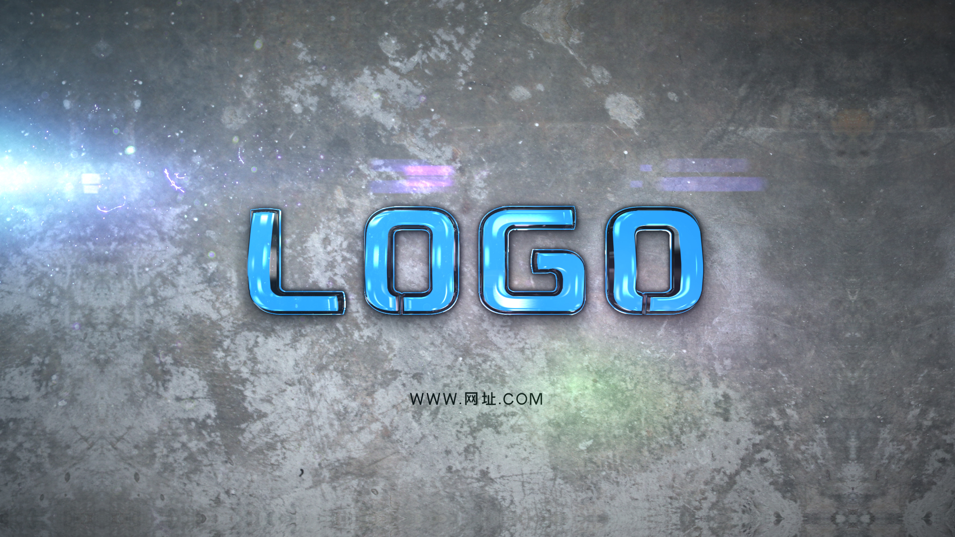 大气三维金属质感LOGO片头ae模板视频的预览图