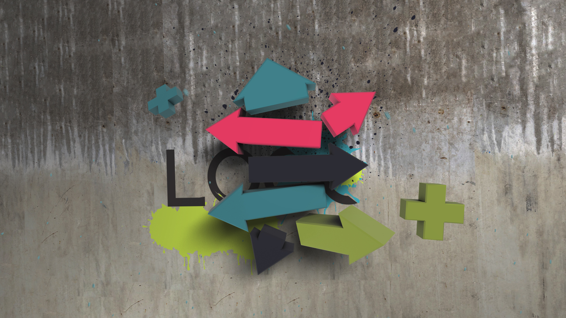 创意三维箭头涂鸦LOGO片头ae模板视频的预览图