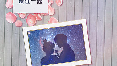 唯美情人节七夕婚礼视频ae相册模板视频的预览图