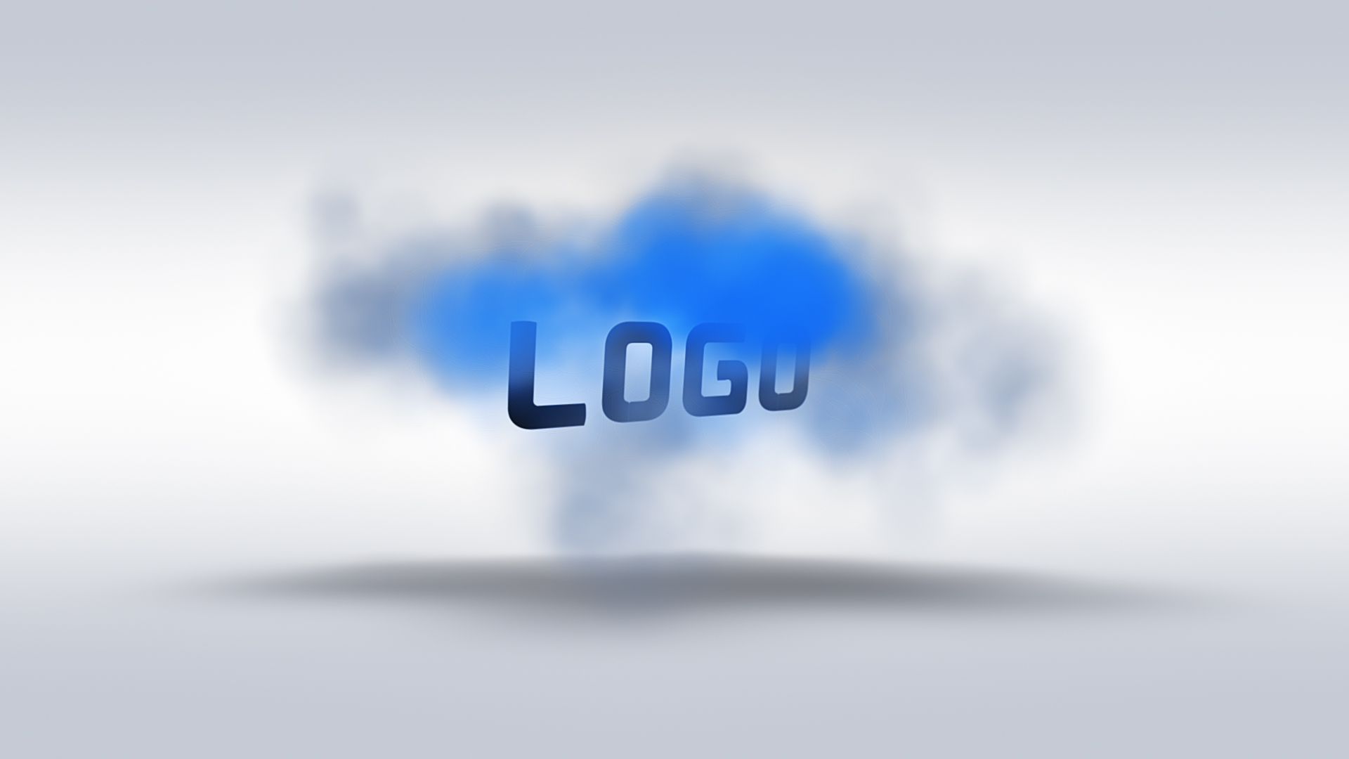 简洁烟雾环绕企业LOGO片头ae模板视频的预览图