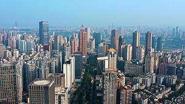 4k航拍重庆南坪商圈高楼大厦鳞次栉比视频的预览图