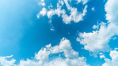 4k晴朗天气蓝天白云延时风光空镜视频的预览图