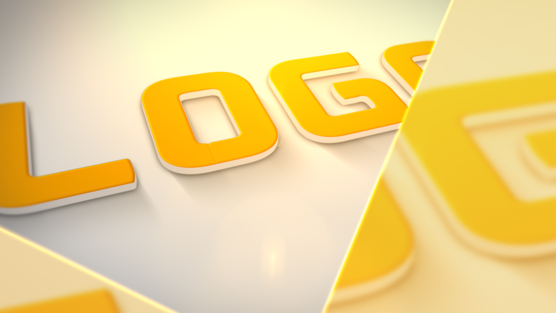 金黄玻璃折射企业LOGO片头视频的预览图