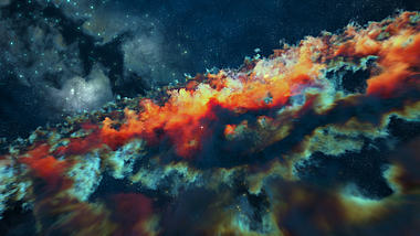 大气宇宙星云穿梭三维LOGO展示演绎视频的预览图