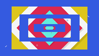彩色mg图形变化logo动画片头片尾AE模板视频的预览图