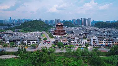 5.4k航拍广西柳州窑埠古镇著名景点视频的预览图