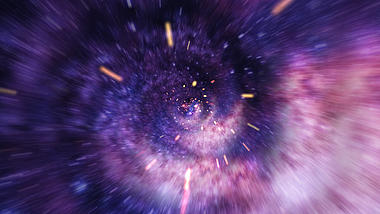 大气宇宙星空隧道穿梭LOGO片头视频的预览图