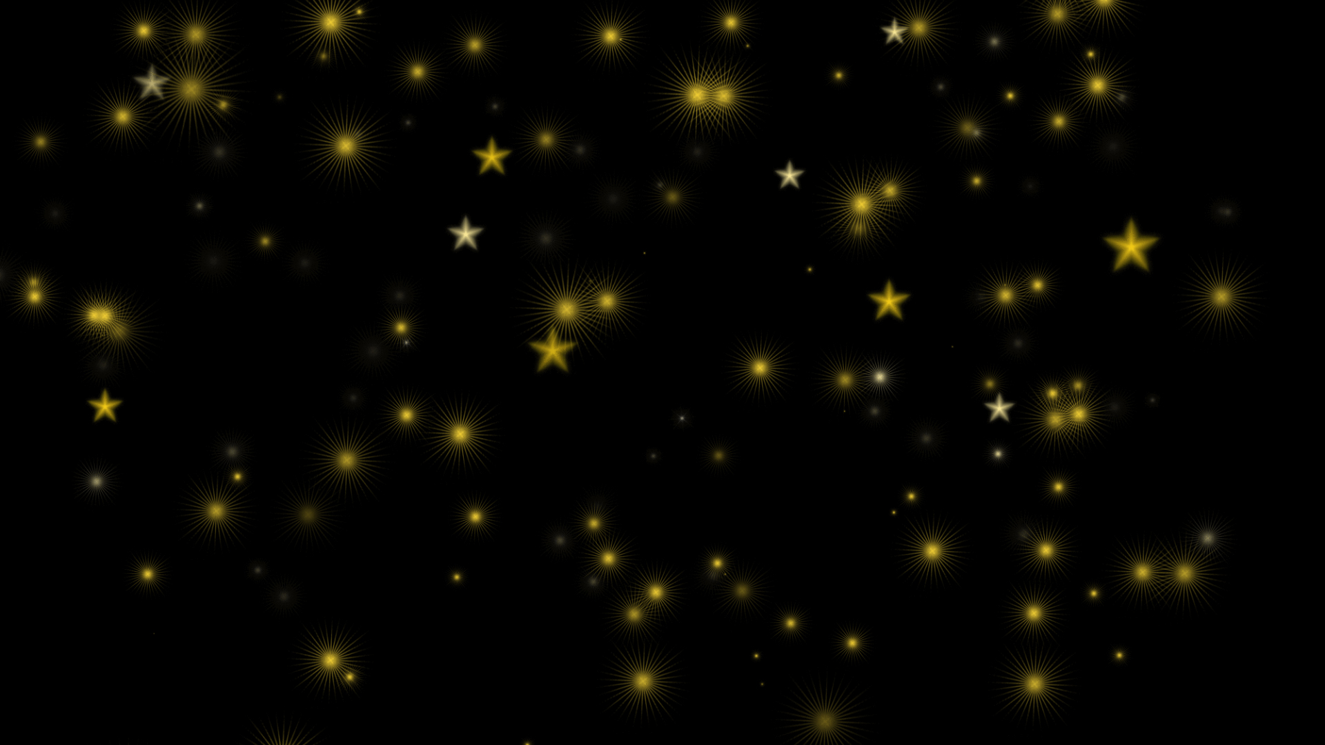 金色粒子光效星星星空闪烁视频的预览图