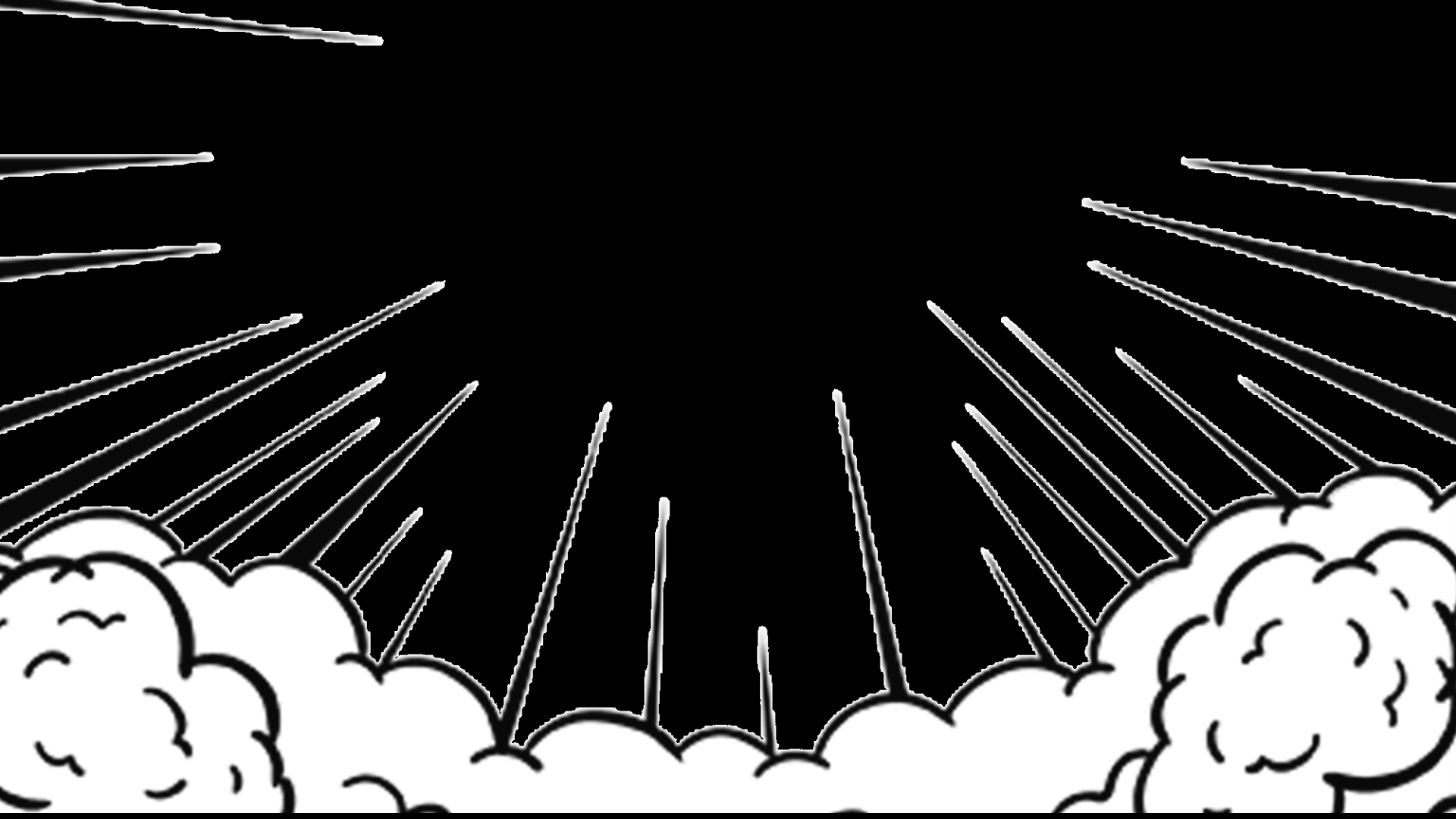 黑白漫画风闪烁爆炸放射线边框视频的预览图