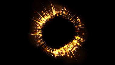 金色放射光圆环光圈光环金光视频的预览图