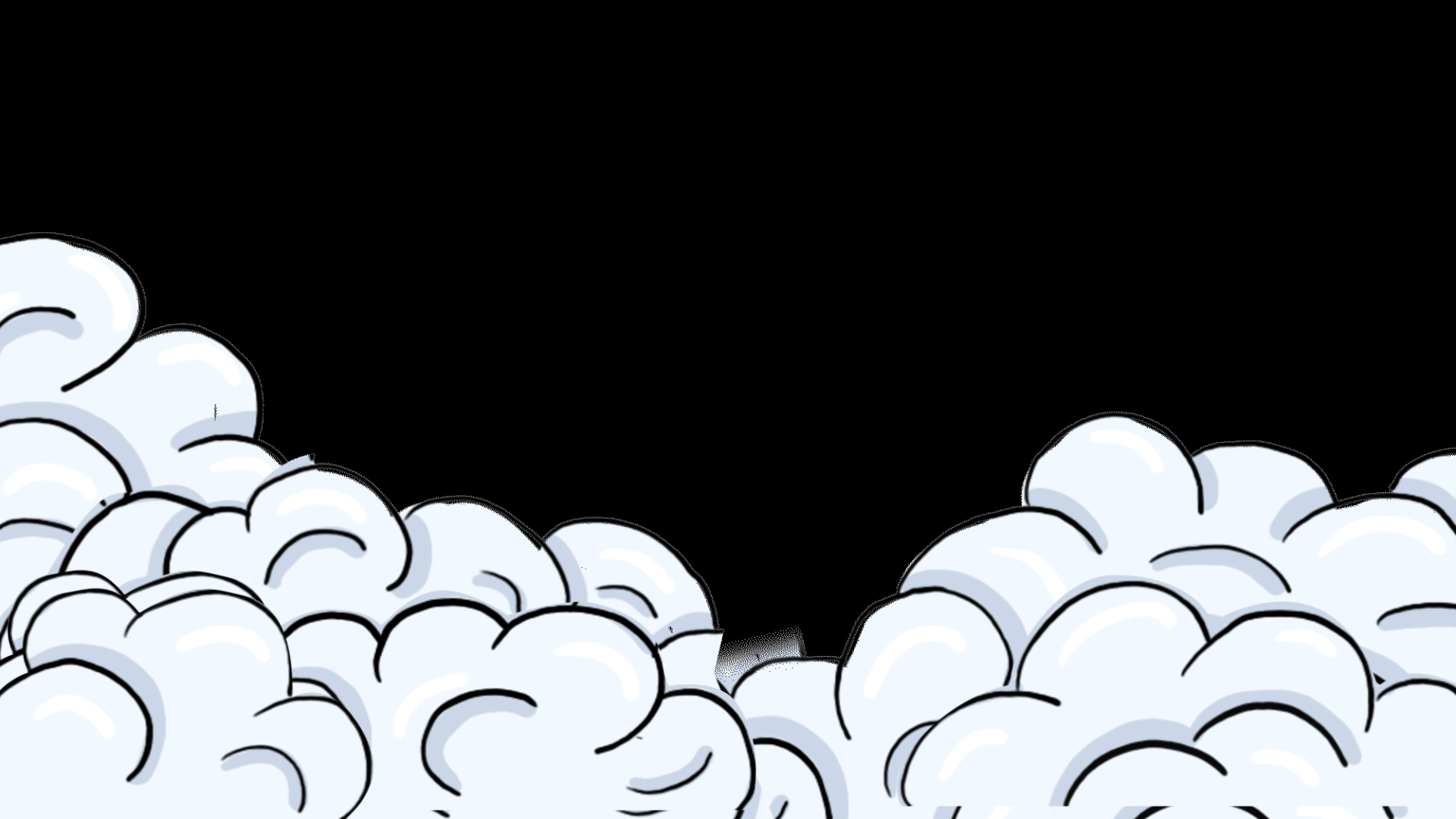 简笔漫画云白云元素云视频的预览图